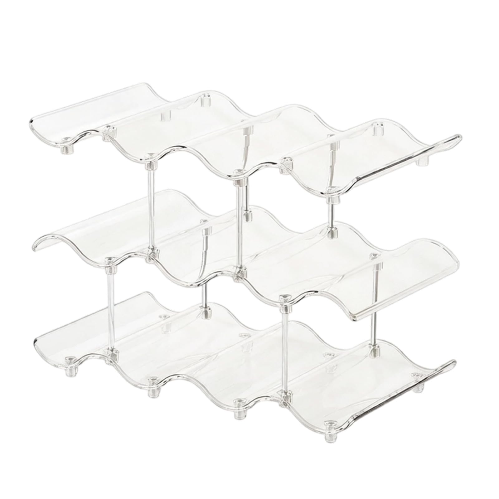 Qusinfc Space Saving Cup Storage Rack with Nonslip Pads Cup Organizers Ideal for Kitchen Bathroom and Workspaces Organization Storage