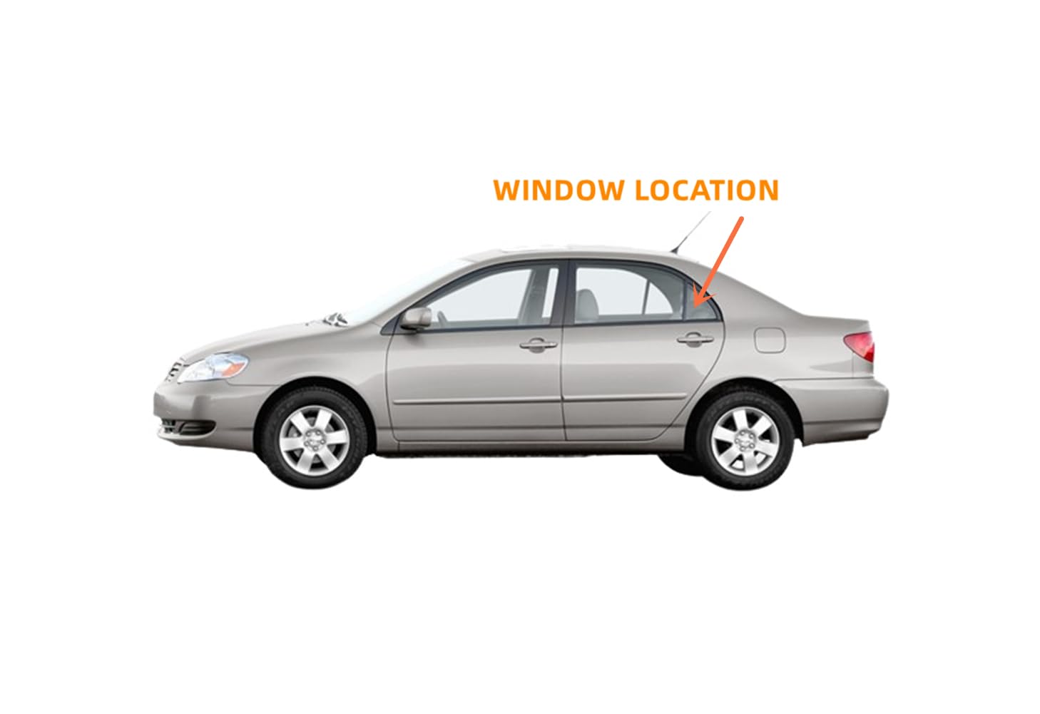 Left Rear Vent Rear Window Replacement Driver Side Left Rear Vent Window Glass For ...