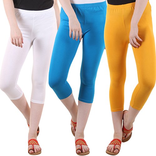 Image of DIAZ Capri for Women Combo Pack of 3