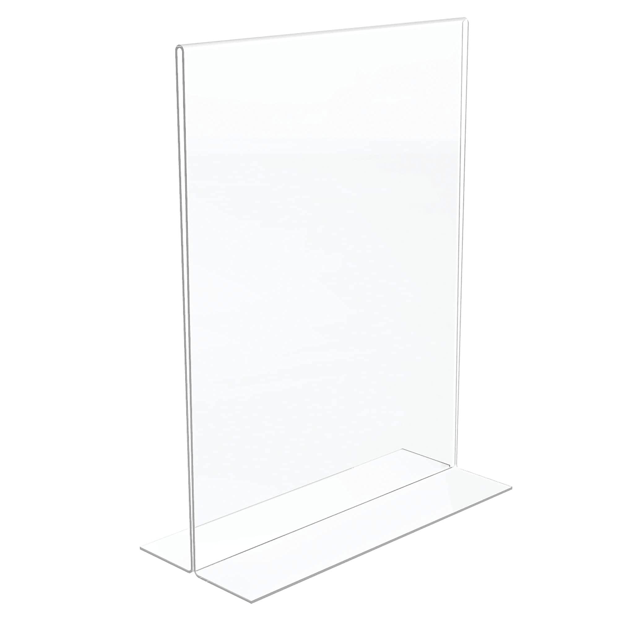 Classic Image Exhibidor Soporte para Carteles de Doble Cara, 8 1/2 x 11 pulgadas, 12 unidades