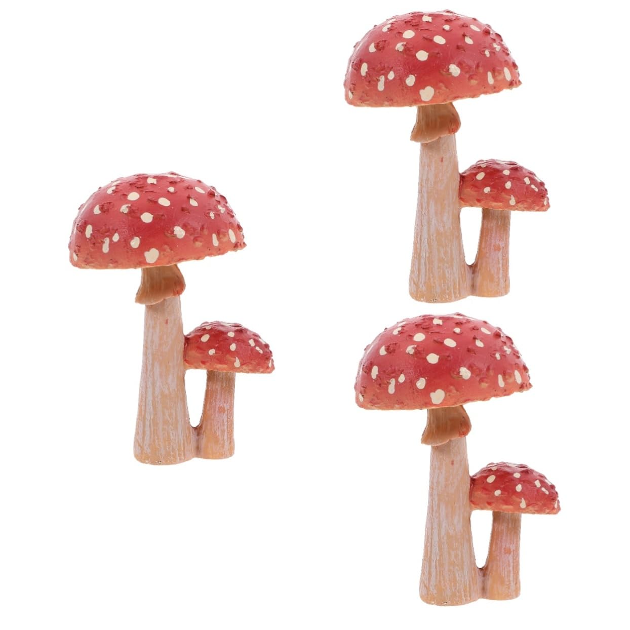 Champignons miniatures pour pots de plantes et décoration de terrarium maison, 3 pièces