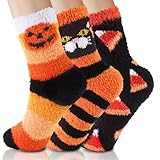 Photo Gallery ximishop 6 paia di calzini soffici per halloween, da donna e uomo, comodi calzini pelosi a forma di zucca di halloween, calzini invernali caldi per feste invernali Photo Gallery ximishop 6 paia di calzini soffici per halloween, da donna e uomo, comodi calzini pelosi a forma di zucca di halloween, calzini invernali caldi per feste invernali