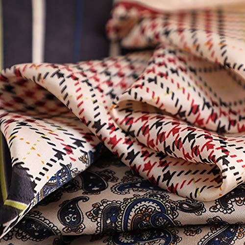 Lightweight Mulberry Silk Small Square Scarf Satin Scarf Headband Neckerchief3