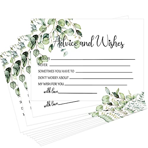 Cartes de souhaits mariage pour mariés lot de 50 souvenirs verdure rustique