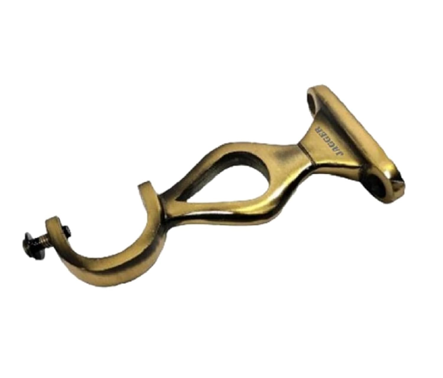 FOLX FBA35 Zinc Curtain Brackets/Holders for Door and Window/Parda Holder 1 Inch Rod Size for Home Decor (8, Antique [ Diamond Support ])-image-0