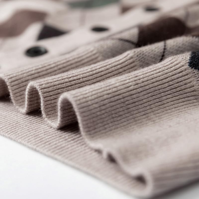 Men Argyle Knit Vest Sleeveless Sweater Cardigan 6.5% Wool Warm Basic Autumn Winter Retro Vintage4