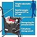 Carex 3 Wheel Walker for Seniors, Foldable, Rollator Walker with Three Wheels, Three Wheel Rolling Walker Height Adjustable for Seniors, Blue, Trio, Folding