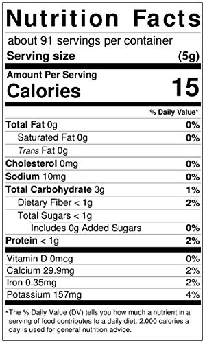 Iya Foods Cabbage Powder 1 lb. Whole Food Vegetable. Made 100% from Green Cabbage. Non-GMO, Gluten-Free, Grain-Free, Low Calories. Each 1 lb. Pack of Cabbage Powder Contains 91 Servings of 5g/Serving - Thumbnail 3