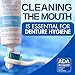 Dr. B Dental Solutions Cleanadent Denture and Gum Toothpaste, ADA Accepted All-Natural Denture Toothpaste for Adults - Removes Odors, Stains and Adhesives - 4 oz (2 Pack)