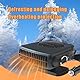 JNNJ Tragbare Autoheizung, Auto Heizung 12V, 360° Drehbasis Heizung Für Auto, 2 in 1 Heizung Und Kühlung Car Defroster, Fast Heating Zigarettenanzünder Heizungs Auto Winter, Universelles Autozubehör