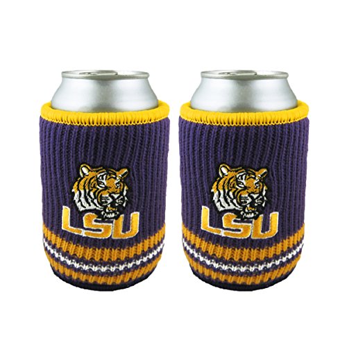 NCAA LSU Tigers Woolie Can Koosie, 2-Pack