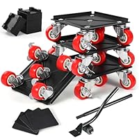 2000 lb Furniture Moving Tool Kit - Heavy Duty Furniture Lifter Movers Transporter Rollers Tool Set, 4-Pack Sliders with Wheels, Appliance Movers Dolly