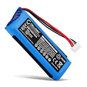 CELLONIC, Speaker battery compatible with JBL Charge 3, Charge 3 Stealth Edition (6000mAh, 3.7V) Ersatzakku GSP1029102A