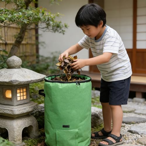 Composteur sac pliable déchets de jardin pour sol riche