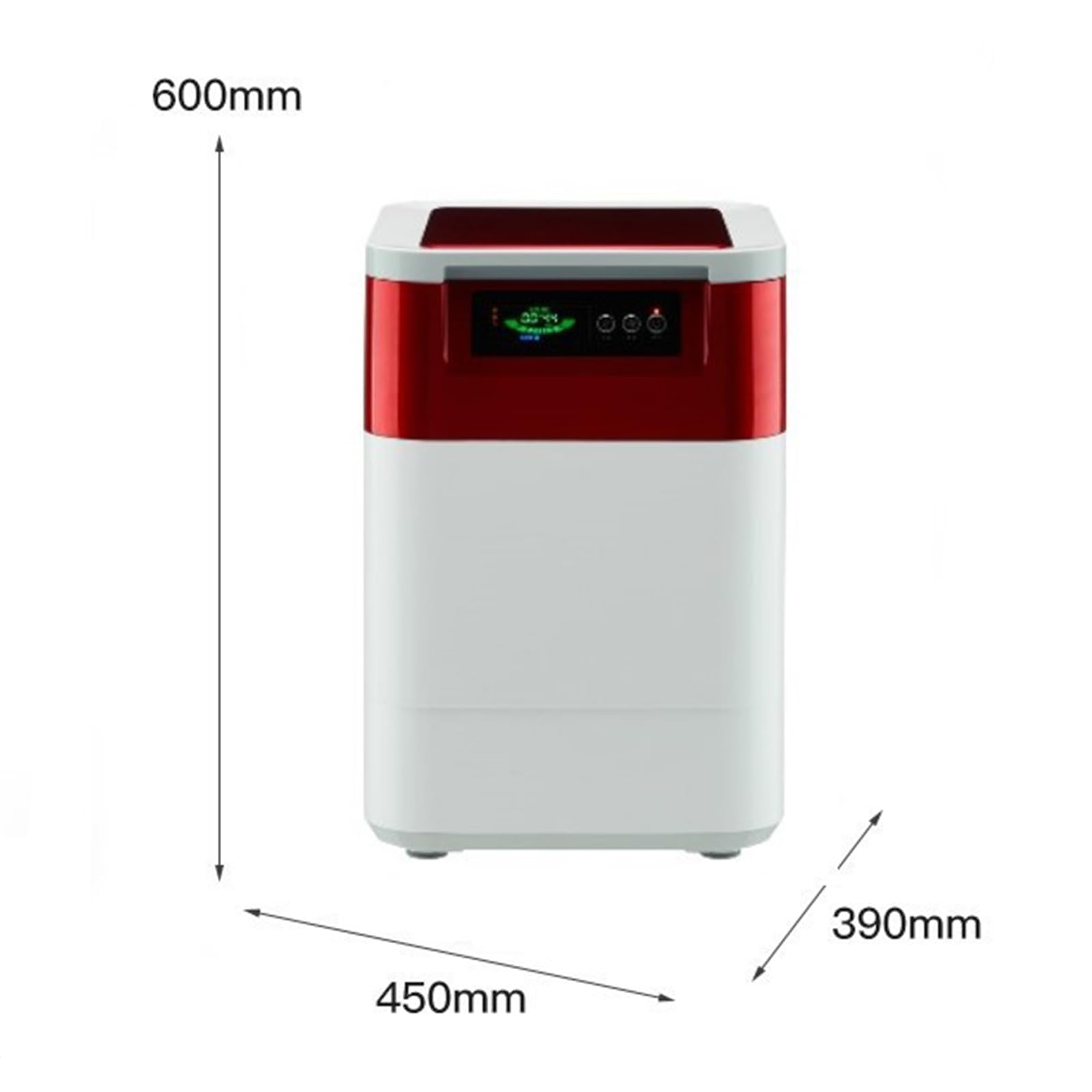 Composteur électrique de 15L, composteur Intelligent de déchets de Cuisine intérieur/extérieur de 470W, fertilise Votre Jardin (B)