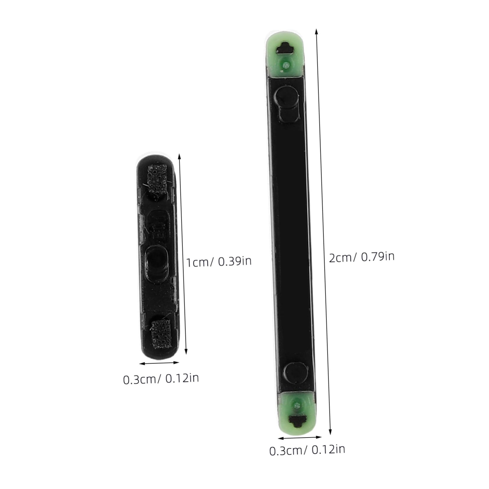 NUOBESTY Pulsanti di Accensione e Volume per Telefono Modello 7 Set Pulsanti Laterali di Ricambio in Metallo Nero, Kit Sostitutivo Preciso e Resistente Accessori per Smartphone