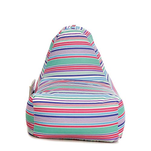 Image of Style Homez Hackey Cotton Canvas Stripes Printed Bean Bag XXL Size Filled with Beans Fillers