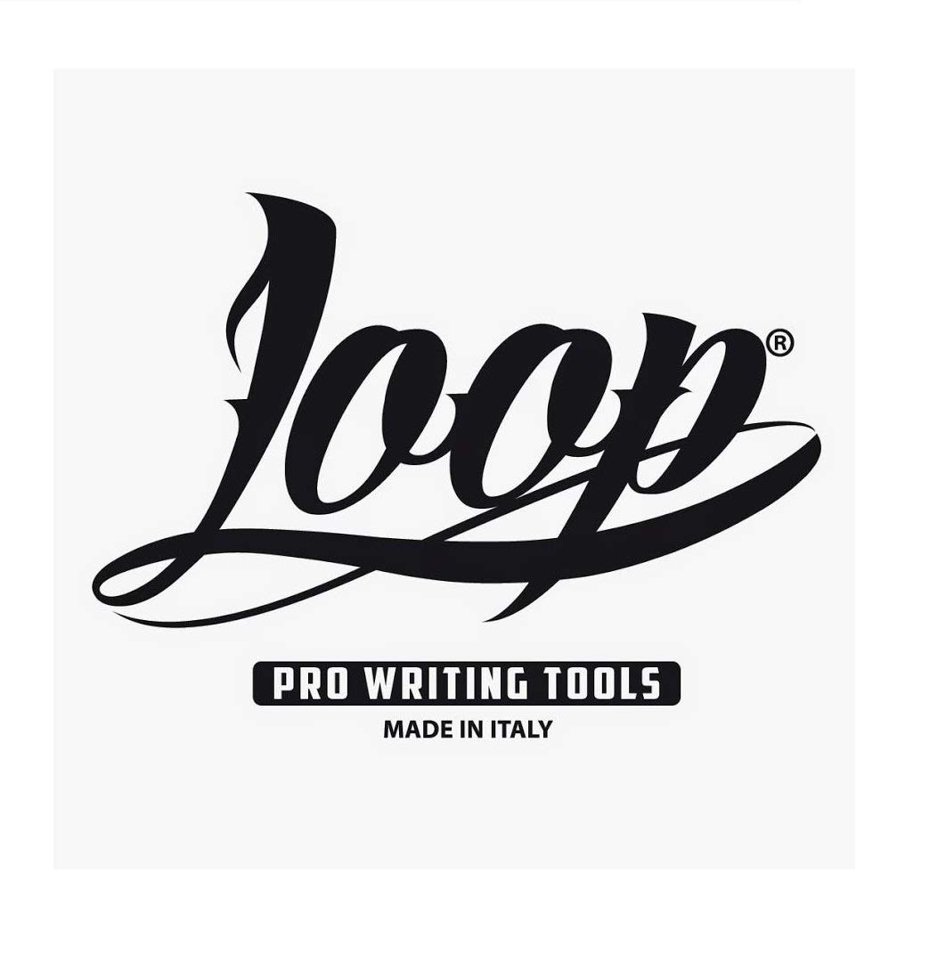 LOOP Set di bombolette spray Graffiti di base con nero e bianco, 6 x 400 ml + 6 Tappini di ricambio