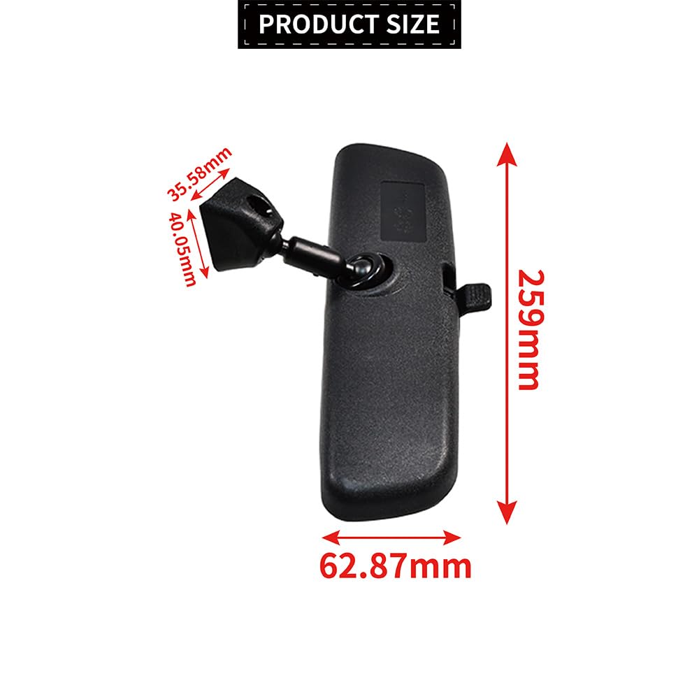 Rétroviseur Intérieur de Voiture Compatible avec Hyundai Elantra IX35 Kia Forte Picanto Rio Soul Optima Sportage 851013X100