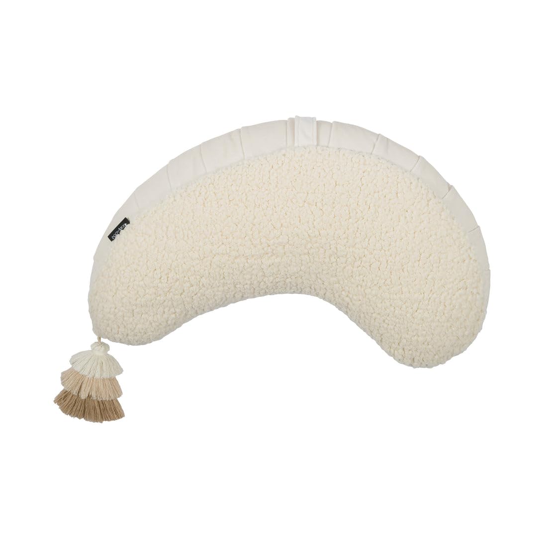 DockATotLa Maman Wedge Nursing Pillow, Breastfeeding Pillow, Bottle Feeding, Enhanced Support Feeding Pillow Boucle/Cream