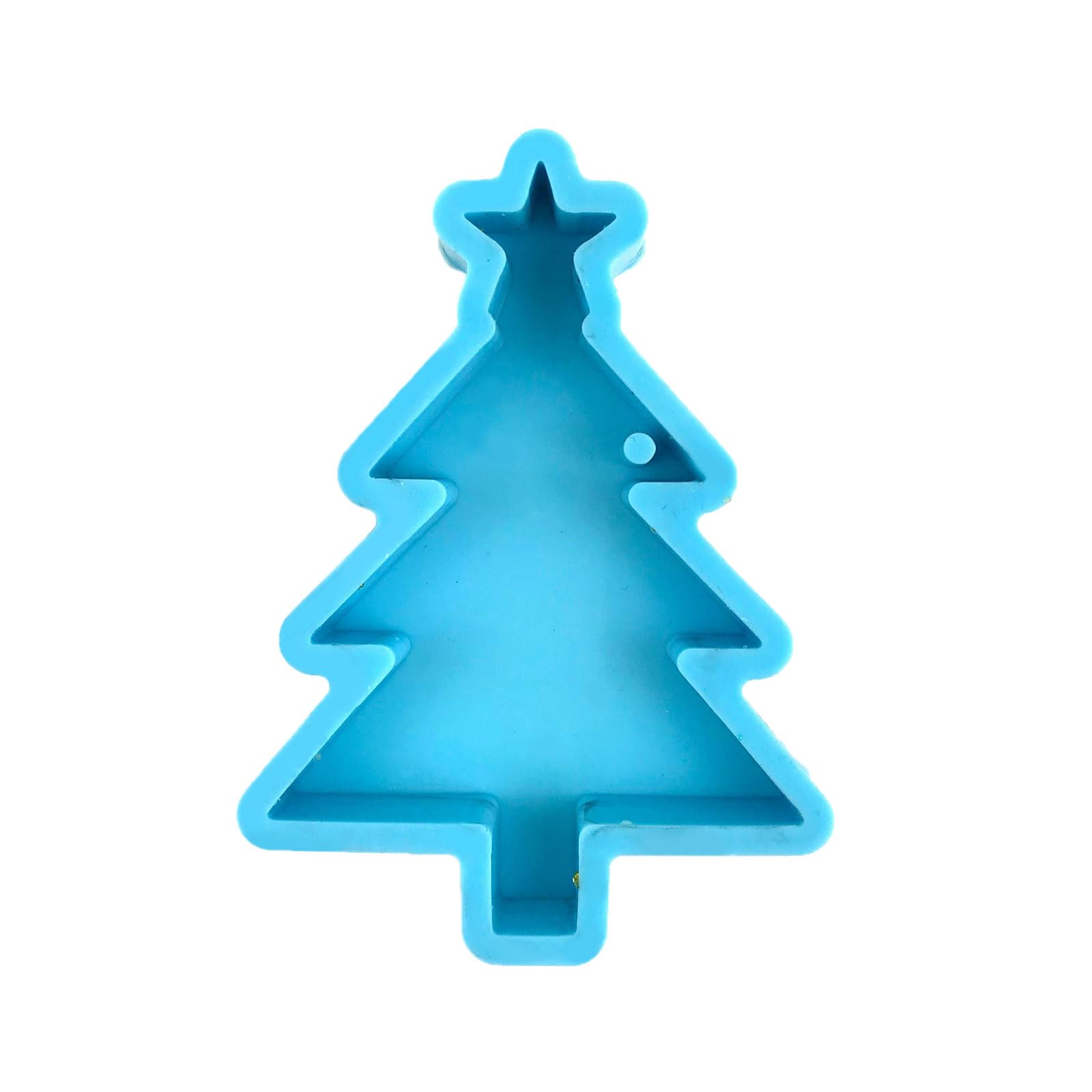 FOLODA Creative Silicone Molds Set for Keychains Christmas Decorations Star Tree Shape Crafting Beginners Supplies Holiday Decoration Mold