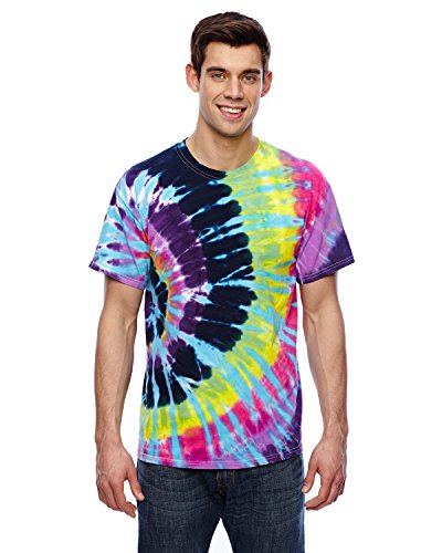 Tie Dyes Men's Tie Dyed Performance T-Shirt H1000-swirl-flashback-xl