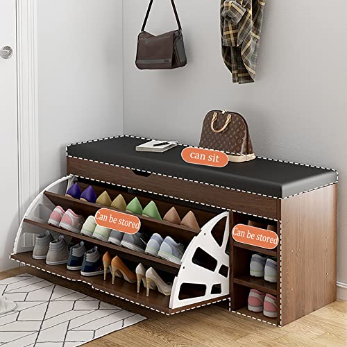 Zapatero de 3 capas con puertas para pasillo y dormitorio 4