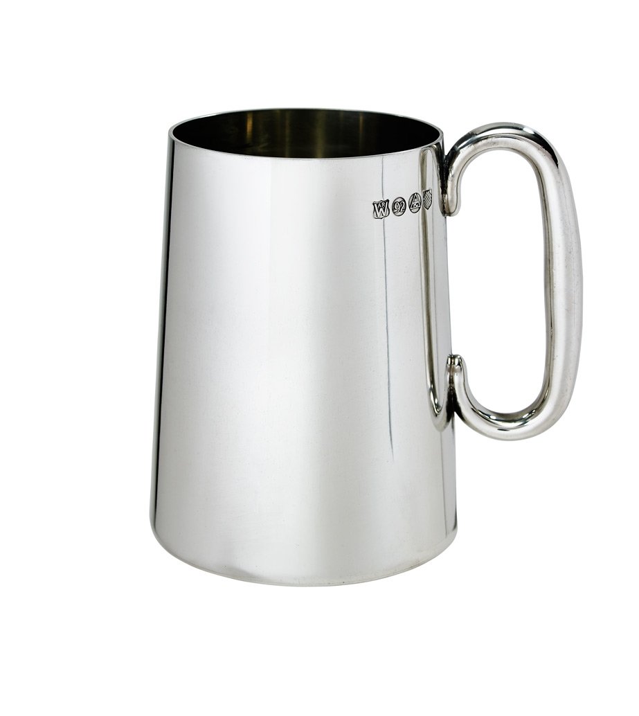 Imperial Pewter Tankard – 1 Pint Classic British Beer Mug – Elegant Straight-Sided Imperial Tankard – for Birthday, Wedding, or Father’s Day – Engraving Available