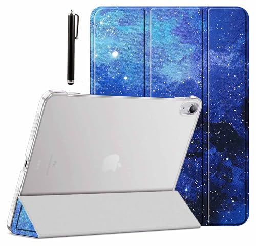 Image of ProElite Cover for Apple iPad (A16) 11th /10th Generation (2025 /2022) Cover Case, Transparent Smart case for iPad 11th /10th Gen 2025 /2022 (Supports Auto Sleep Wake) with Stylus Pen, Stars