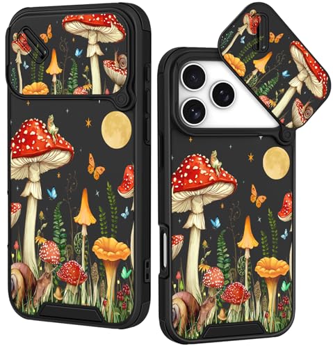 Image of Funermei for iPhone 17 Pro Max Case - Women Girls Cute Phone Cover Pretty Girly Aesthetic Black Butterfly Unique Design with Slide Camera Cover and Dual Protection Funda for iPhone 17 Pro Max Case