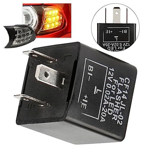 Fijar hyper flash de intermitentes coche con rele electronico CF14 de 3 pines 3