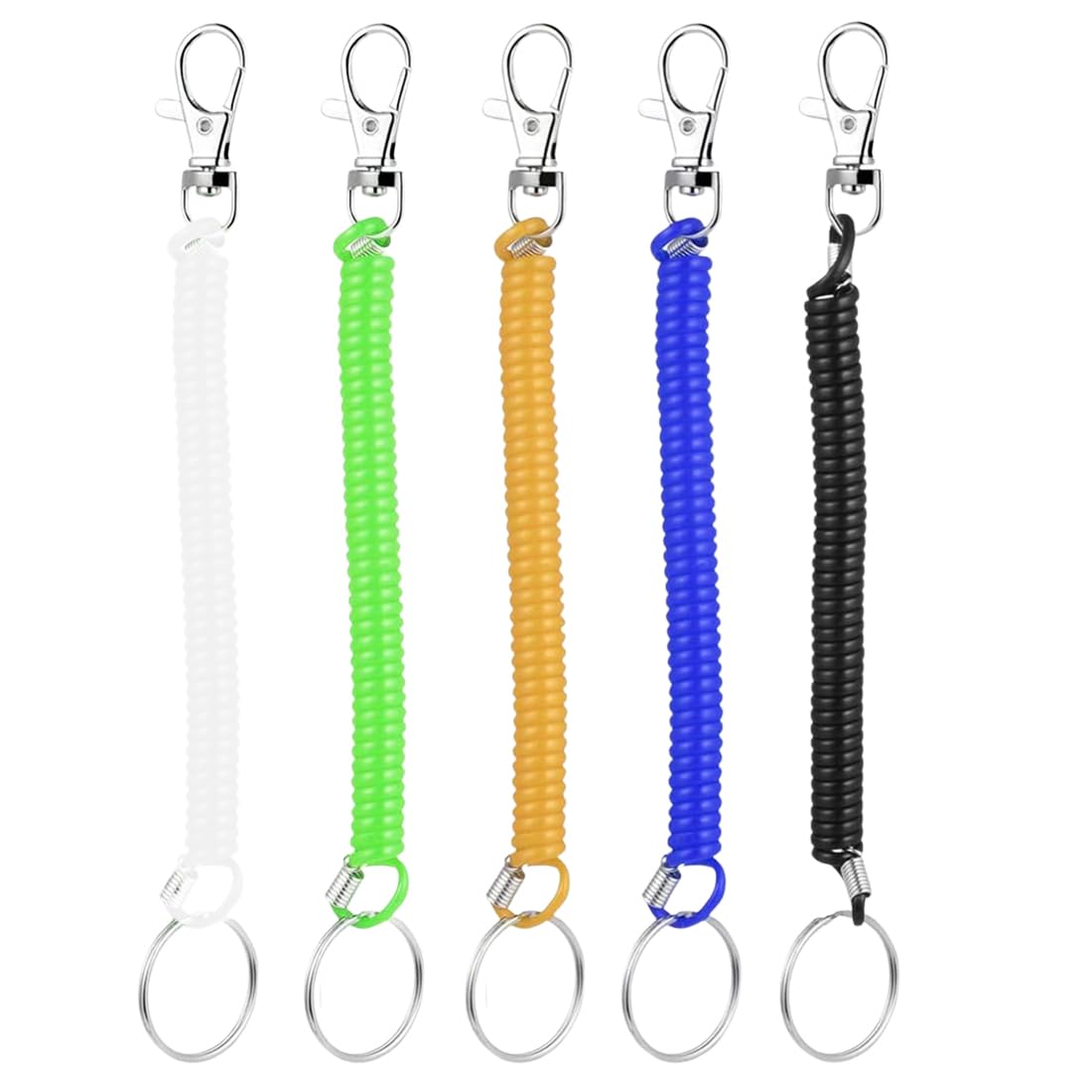 4 Lanières Élastiques De Pêche Avec Mousquetons - Cordons Extensibles Pour Clés, Outils - Camping, Bateau