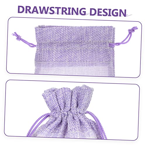 10 bolsas sachet de lavanda de organza vacías miniatura 7