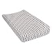 Trend Lab Chevron Deluxe Flannel Changing Pad Cover, Navy and Gray