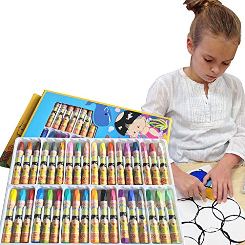 CUCUBLUE Oil Pastels,Washable Drawing Crayons,Children Drawing Set, Smooth Blending Texture Drawing Supplies, School Art Supplies, Great Gifts for Kids on Christmas (36 Cols Oil Pastels)