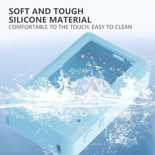 Image of Case for Kodak PIXPRO FZ55,FZ55 Accessories,Soft Silicone Protective Case,Comes with 2 Screen Protectors and 1 Wrist Strap - Light Blue