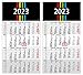 Produktbild 4-Monatskalender 2023 Wandkalender mit Datumsschieber Pilot 4, 30 x 56 cm, 2er-Sparpack