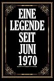  Eine Legende Seit Juni 1970: .A5 120 Seiten. Platz Für 60 Gäste I Gästebuch Zum Eintragen Der Glückwünsche Zum 50. Geburtstag I Geboren Jahrgang 1970 ... I Zum Selber Eintragen Und Fotos Einkebe