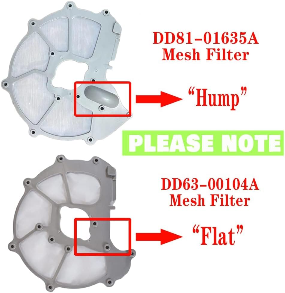 DD81-01635A (DD63-00104A) For Samsung Dishwasher Mesh Filter Sump Filter "Hump version" - Compatible With Samsung dishwasher
