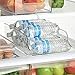 mDesign Kitchen, Pantry, Refrigerator Storage Container for Water Bottles - Clear