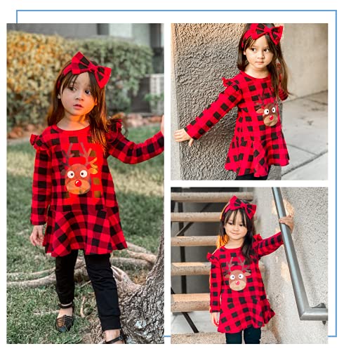 Image of Aalizzwell Little Toddler Girls Halloween Christmas Outfit