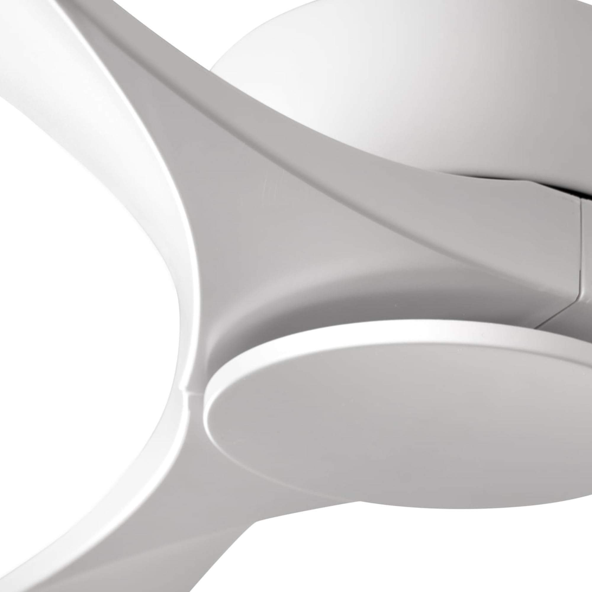 FARO BARCELONA Ventilatore da soffitto LUZON L acciaio, ABS bianco opaco H: 28,5 cm Ø132 cm