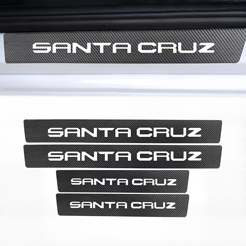 for Santa Cruz Door Sill Protector Accessories Car Door Sill Guard Decoration(White)