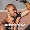 Relxhome Cuffie conduzione ossea Bluetooth 5.4 - Auricolare conduzione ossea orecchie aperte con microfono, IPX8 impermeabile conduzione casco per ciclismo, corsa sportiva