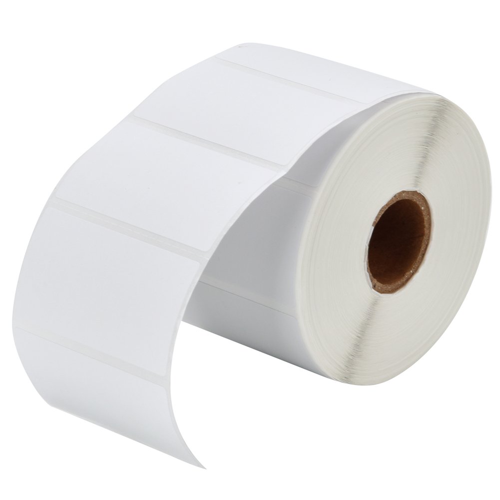 MFLABEL Lot de 12 rouleaux de 1000 étiquettes d'expédition thermiques perforées directes de 6,3 x 3,8 cm