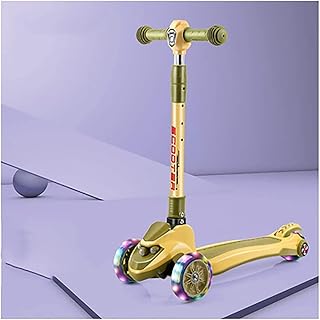 Lightweight Folding Light Up Kids Scooter Kick Scooter Kick Board Body 70.5 lbs (3.3 kg) Weight Capacity Height Adjustable Folding Kick Scooter Flashing Wheel Height 64 cm