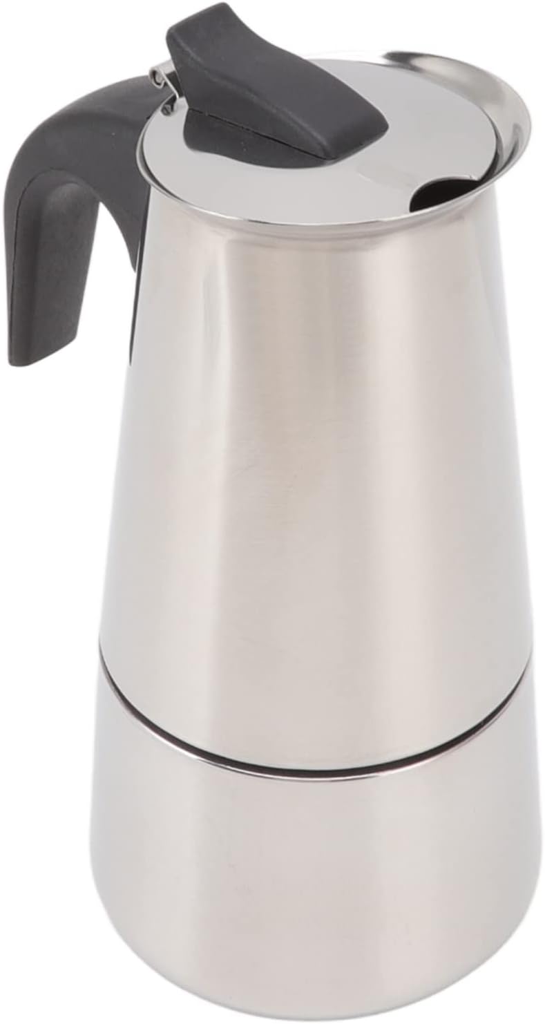 Coffee Pot, Stainless Steel Coffee Pot with Double Bottom Stainless Steel Food Grade Mocha Pot for Classic Americano, Cappuccino Or Latte (200ml) 6 51a wXS64TL. AC SL1500
