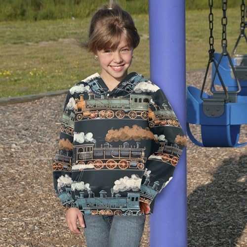 Kids Hoodies for Boys Girls, Pullover Hooded Toddler Sweatshirt Unisex Kids Long Sleeve Hoodie4