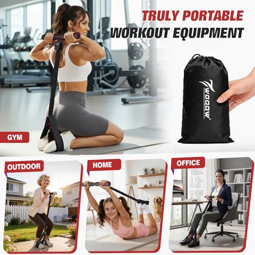 Image of Upgraded Pedal Resistance Band with Handles, Foot Pedal Resistance Bands for Women, Core Abs Leg Training, Exercise Bands for Full Body Workout Fitness, Home Gym Equipment, Pilates & Physical Therapy