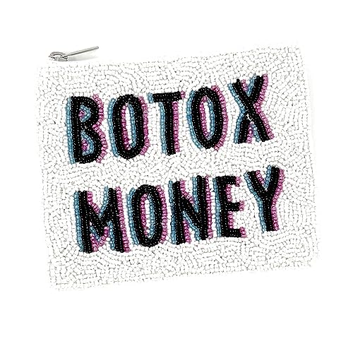 Botox Money Beaded Coin Purse, Beaded Coin Pouch, Small Wallets for Her, Birthday Gifts, Cute Pouch Purse4